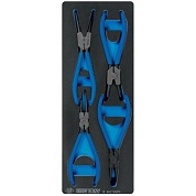 KING TONY Набор съемников стопорных колец, ложемент, 4 предмета KING TONY 9-44214GPV