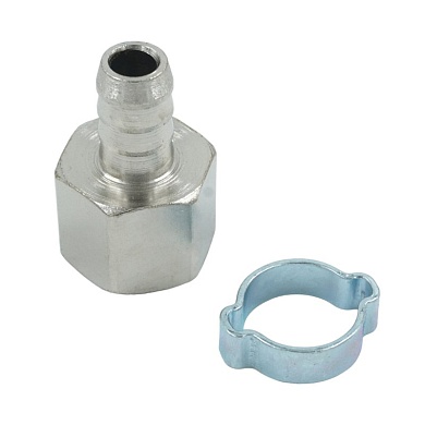 OPT-74012HF Штуцер пневматический ёлочка с обжимным кольцом, внутренняя резьба 1/4", 12 мм OPTIMUS