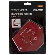 WDK-65275 Сварочный магнит, угл 30, 45,60, 70,90, 135, усилие 75Lbs Wiederkraft