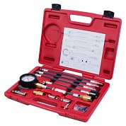 Компрессометр бензиновый, 0-21 атм, кейс, 19 предметов МАСТАК 120-10019C