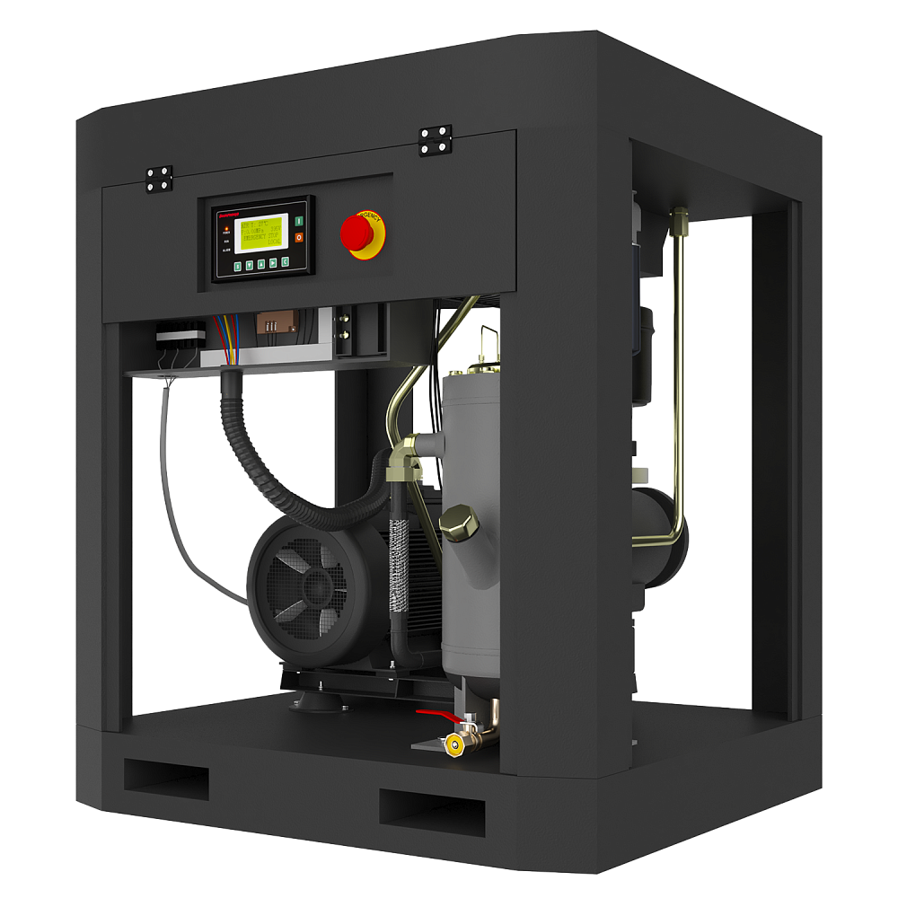 HRS-941500 Винтовой компрессор с ременным приводом Harrison: 1500 л/мин, 8 бар, 11 кВт