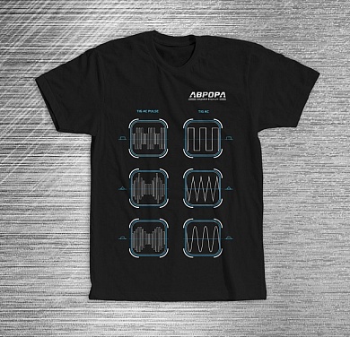 Футболка мужская АВРОРА. Создавая будущее! Принт "TIG ПУЛЬС"