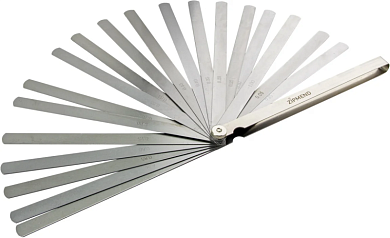 Набор щупов удлиненных 0.05–1.0мм, L-200мм, 20 предметов, ZIPMEND