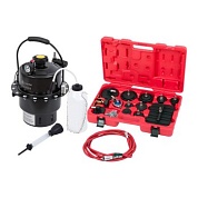 Набор приспособлений для замены тормозной жидкости, 6 л, комплект крышек адаптеров, 17 пр. МАСТАК 102-40005