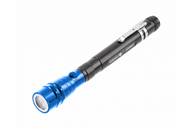 HOEGERT Гибкий телескопический магнитный захват со светодиодным фонариком