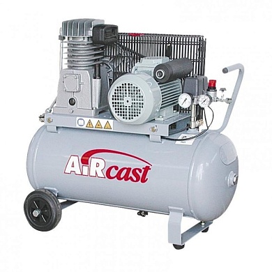 компрессор поршневой 280 л/мин, 10 бар, 2.2 кВт. 380 В, ресивер 100 л.