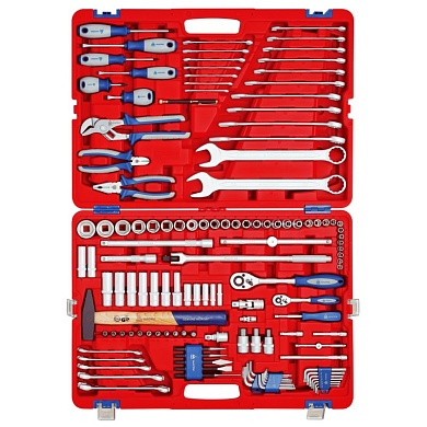 Набор инструментов 128 предметов, универсальный МАСТАК 01-128C