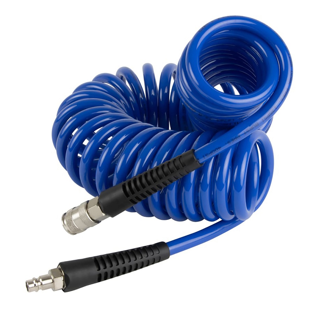 OPT-7812 Шланг пневматический спиральный с БРС, 12м, 8*12мм OPTIMUS