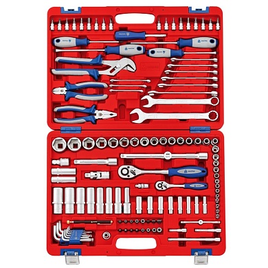 Набор инструментов 123 предмета, универсальный МАСТАК 01-123C