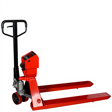 Гидравлическая тележка CPW 25 RAKUDA с весами, г/п 2500 кг, ролики п/у, колёса п/у (VILS)