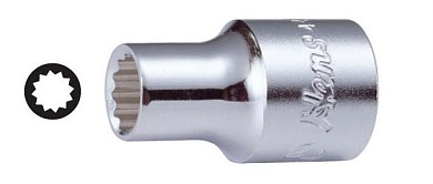 Торцевая головка 1/2", 4402M08, Hans