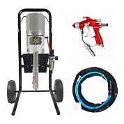P303-AA Окрасочный аппарат Schtaer комбинированного распыления 30:1, в комплекте с шлангом 7 метров, краскораспылителем Sagola M