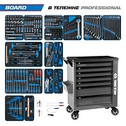 Набор инструментов 325 предметов, "BOARD", в серой тележке KING TONY 9G38-325MRVG