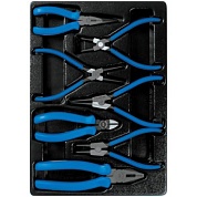 KING TONY Набор съемников стопорных колец, пассатижей и бокорезов, ложемент, 7 предметов KING TONY 9-40207GP