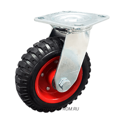 PRS 200 Поворотная рифленая колесная опора д200 (VILS)