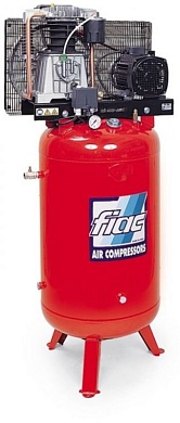 Компрессор поршневой вертикальный серии FIAC 100.AB360В REMEZA (Белоруссия): 360 л/мин., 10 бар, ресивер 100 л., 2,2 кВт, 380В, габариты без упак. 630х540х1240 мм, 80 кг.