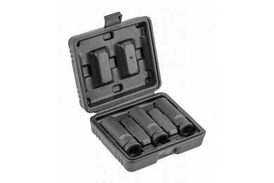 HOEGERT Торцевые головки, ударные  Hex, 8 шт.: H6, H7, H8, H10, H12, H14, H17, H19, 1/2", CrMo